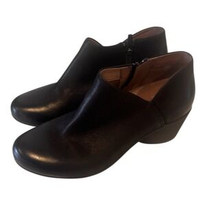 Dansko Boots Womens 37 Raina Casual Comfort Nursing Side Zip Black‎ Leather